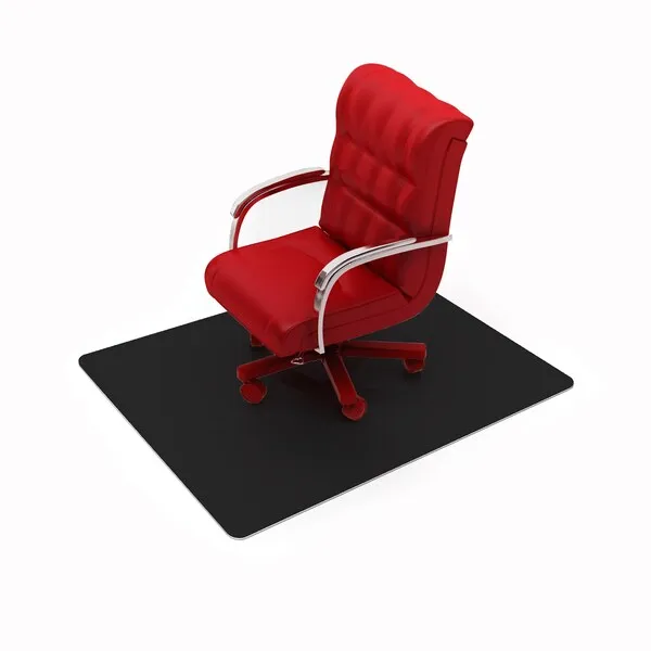 Advatange chair mat PVC 120x150 cm hard floor black