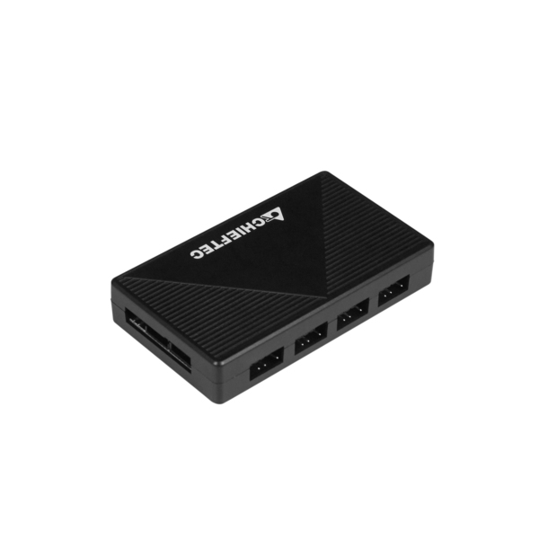 Chieftech Apex Lumo -miditornikotelo ikkunalla, musta