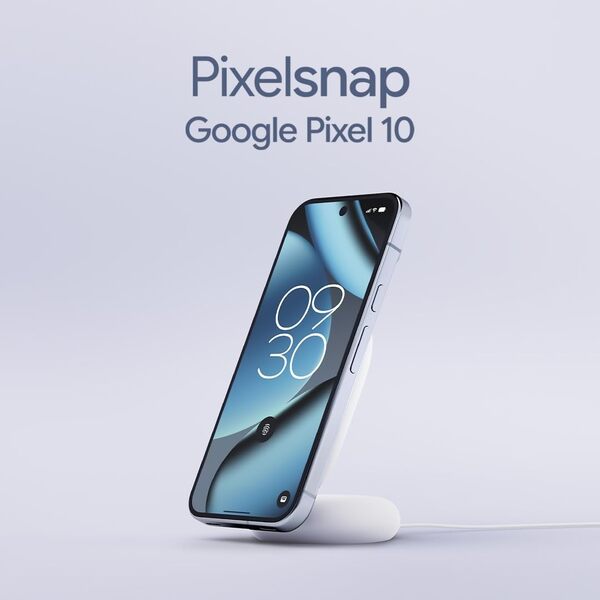 Google Pixelsnap Qi2 Wireless Charger with Stand, 25 W - wireless charger, 1 m, Fog / Snow