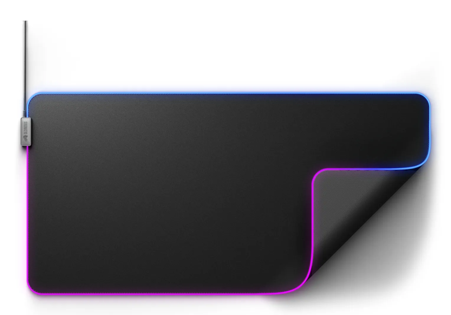 Glorious Pad 2 GLED XXL - gaming mousepad, Black, 91x46cm