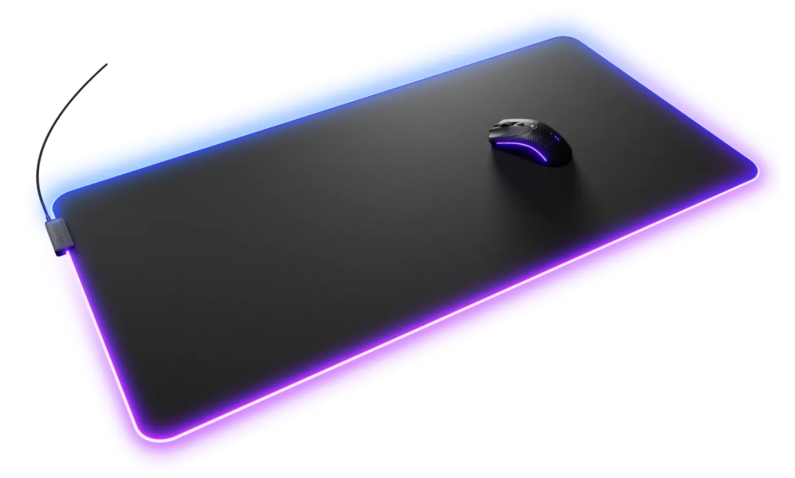 Glorious Pad 2 GLED XXL - gaming mousepad, Black, 91x46cm