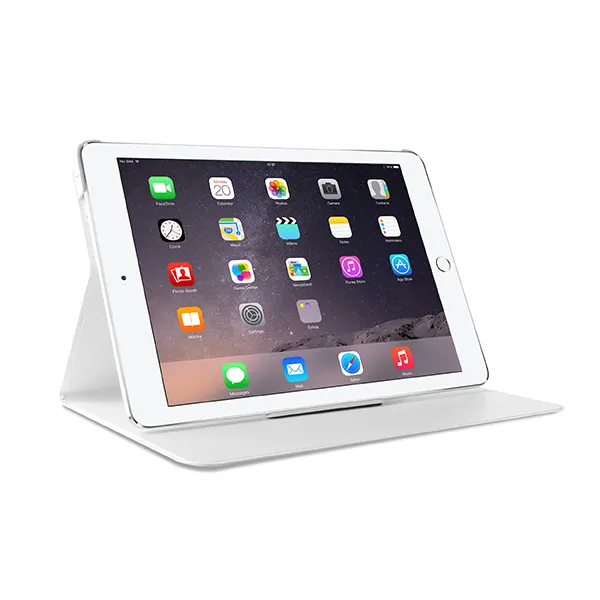 Puro iPad Air 2, Booklet Slim Case w/StandUp, White