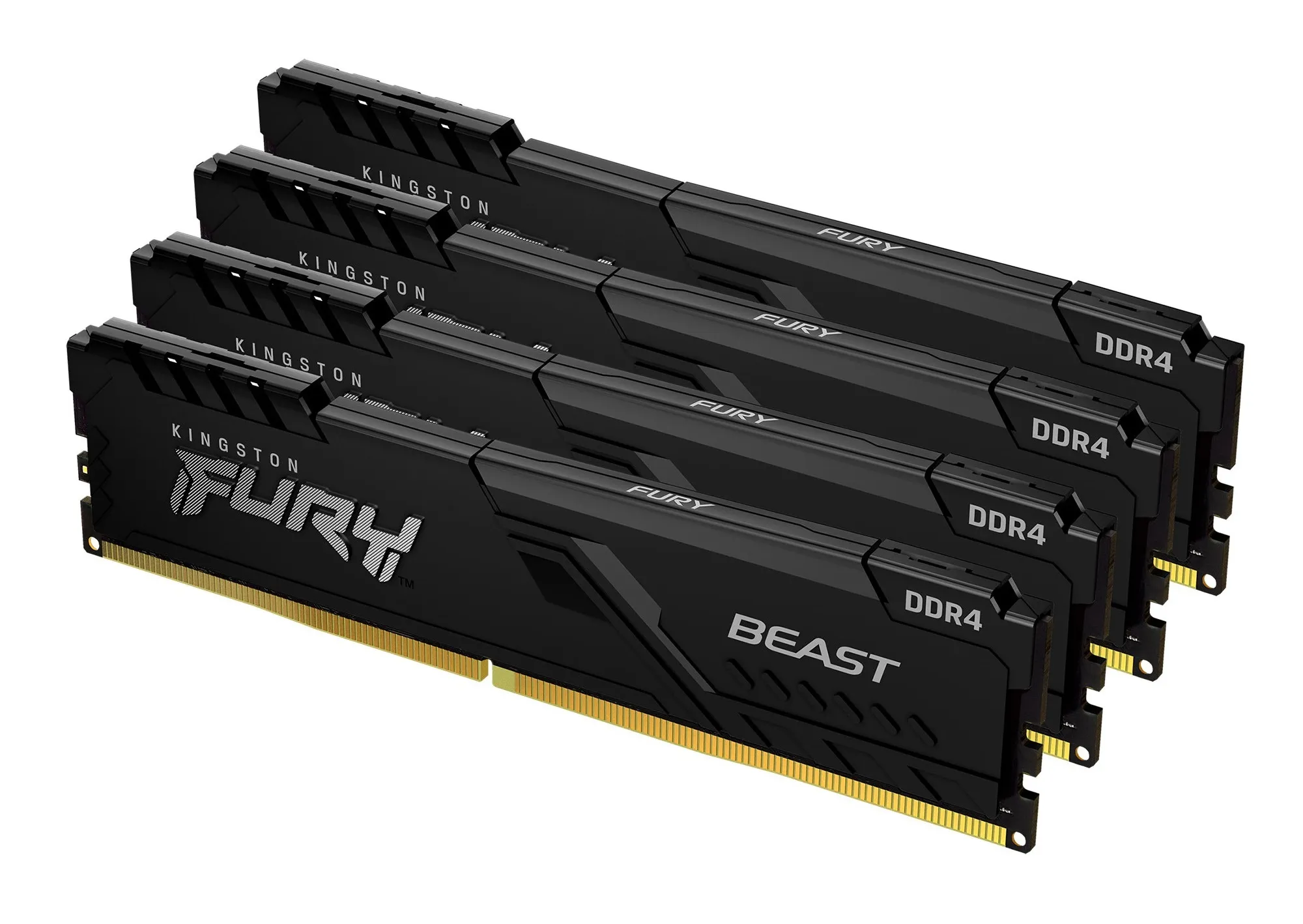 Kingston FURY Beast 128GB (4 x 32GB) DDR4 3200 MHz, CL16 - memory, Black