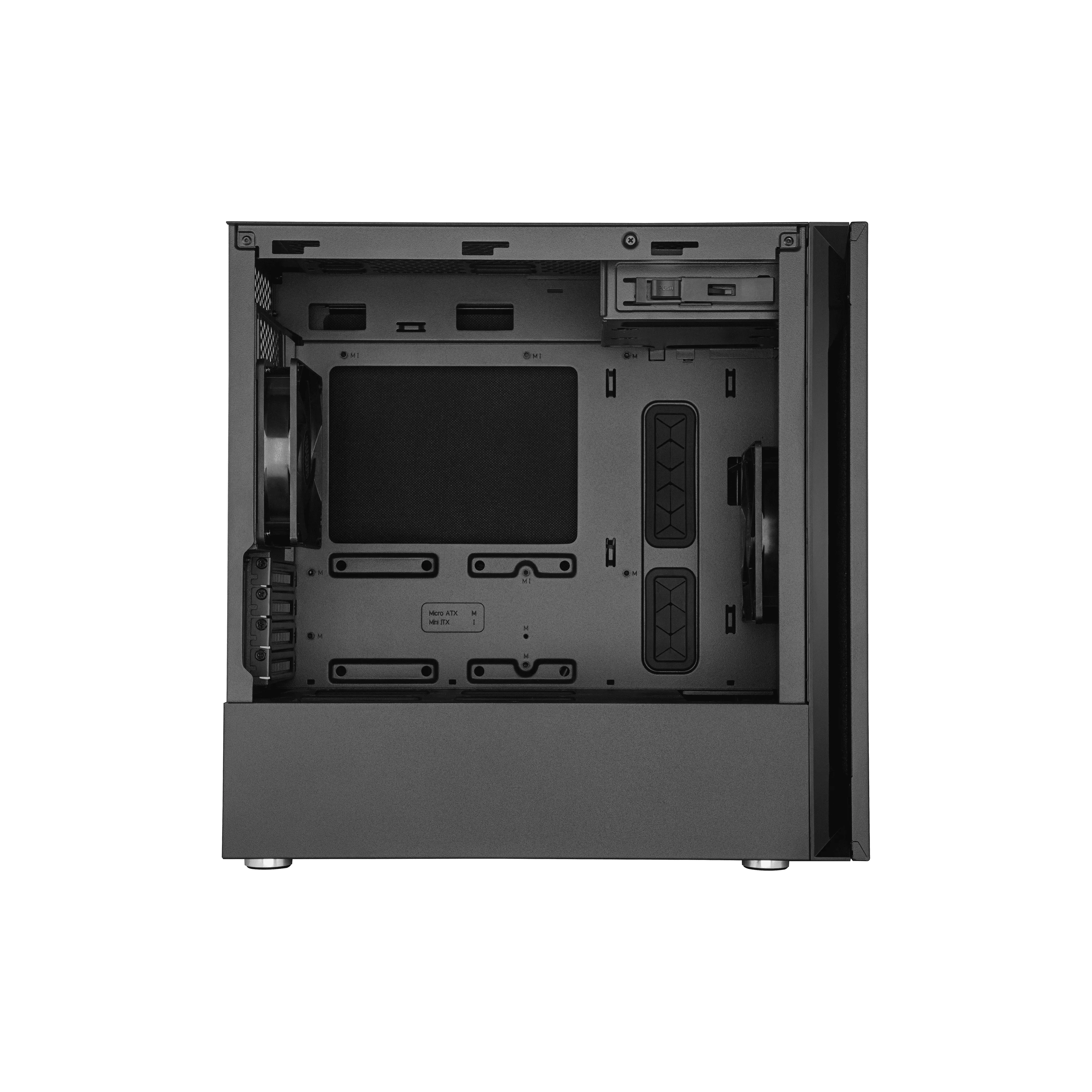 Cooler Master S400 - Mini Tower case, window, Black