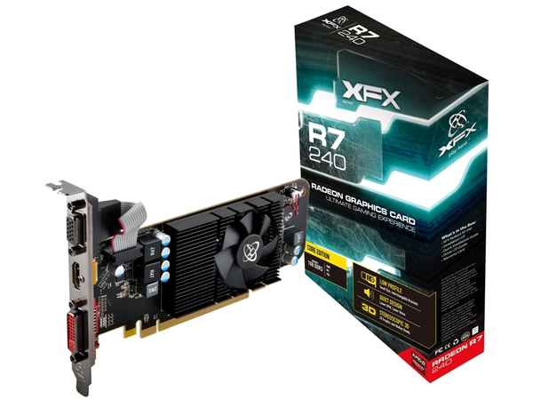 XFX AMD Radeon R7 240 1GB -n&auml;yt&ouml;nohjain