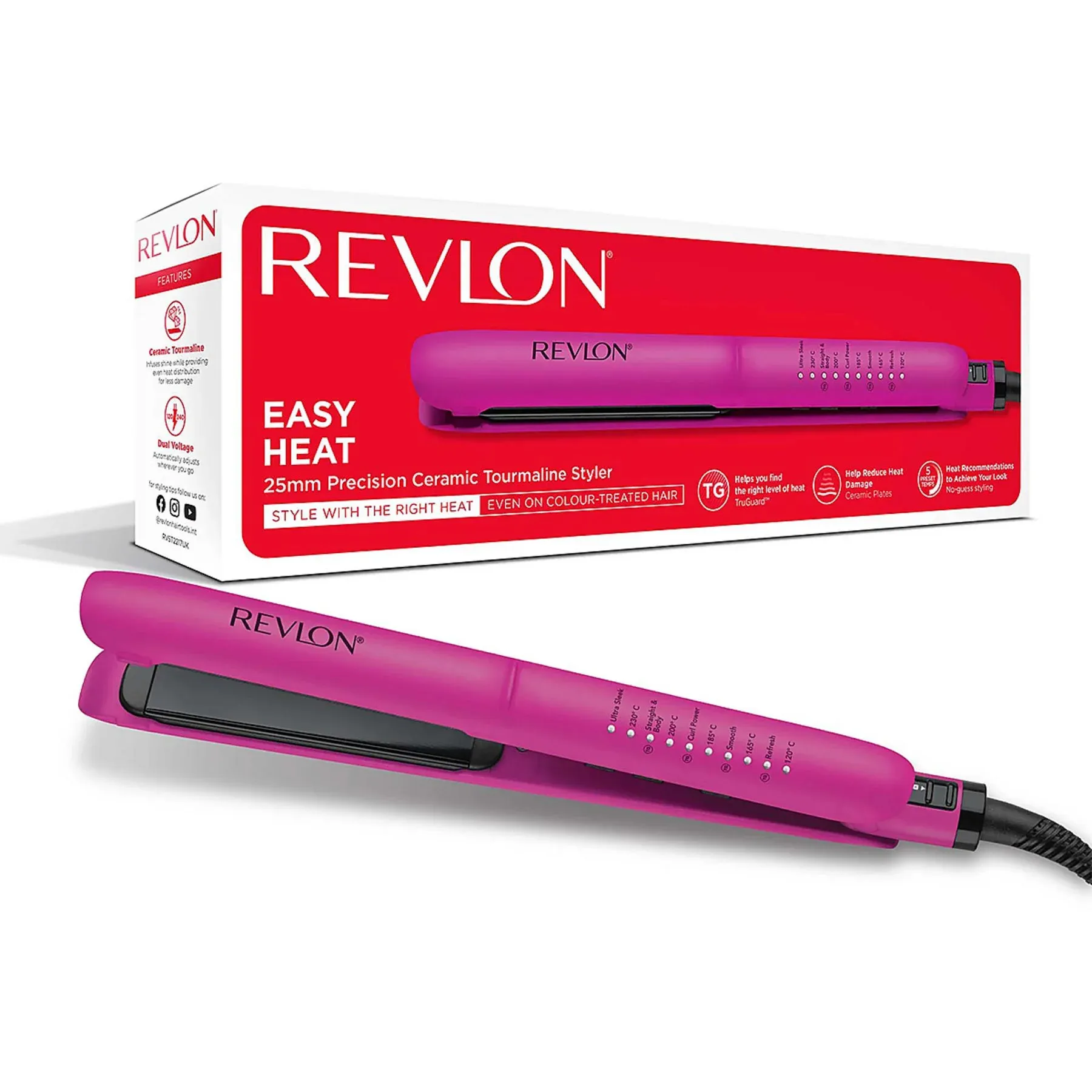 Revlon Easy Heat RVST2217E 25 mm platt&aring;ng