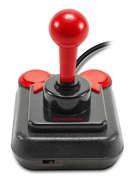 SpeedLink Competition Pro Extra USB Joystick -peliohjain, musta/punainen