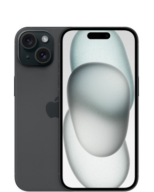 Kunnostettu iPhone 15 256 Gt, musta (Erinomainen kunto, uusi akku)