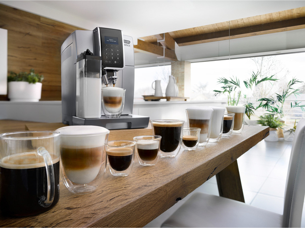 Delonghi ECAM Dinamica 350.75 -espressokeitin, musta, Hopea