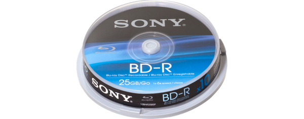 SONY BluRay10p 25GB spindle 6X