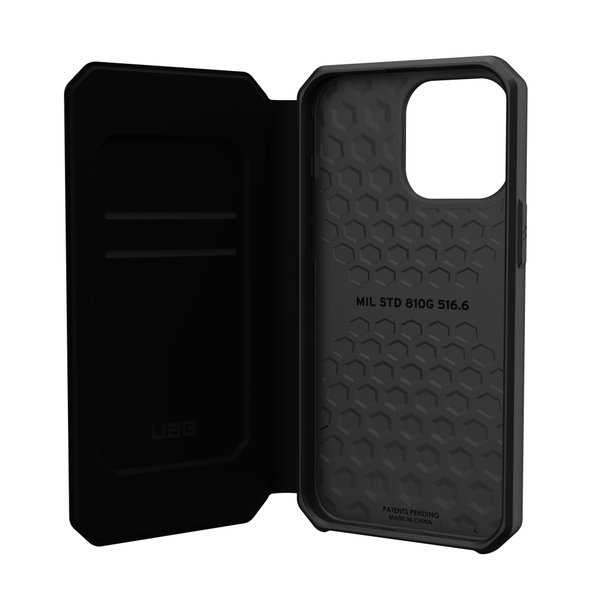 UAG Metropolis, iPhone 14 Pro Max - flip case, Kevlar Black