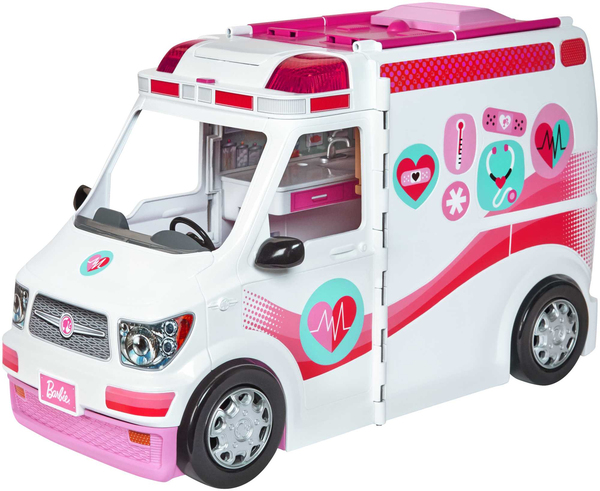 Mattel Barbie 2-in-1 ambulance play set (with light &amp; noise)