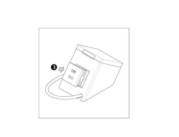 Shelly USB charger for Wall Display Stand White