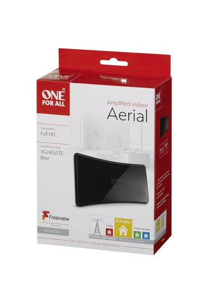 SV 9420 -sis&auml;antenni, aktiivinen, musta