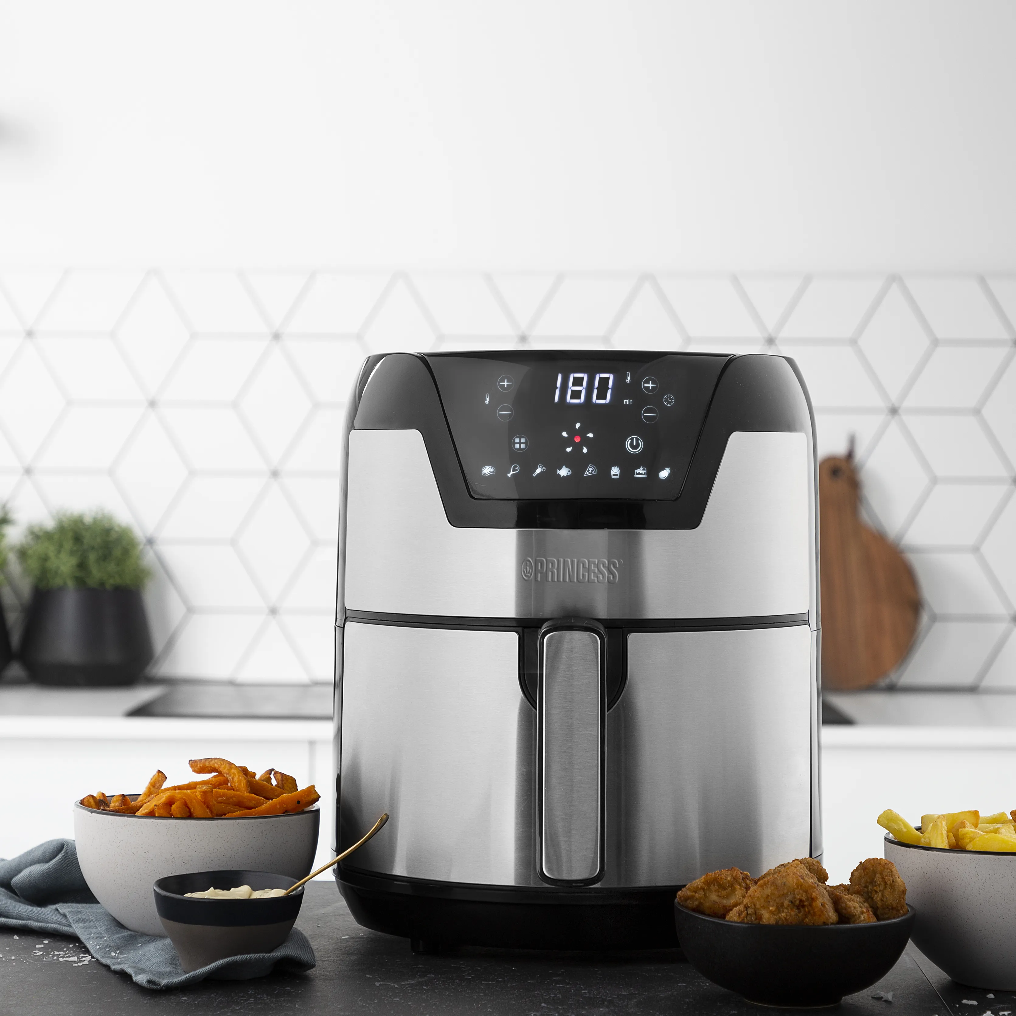 Princess Digital Aerofryer XXL - airfryer, stainless steel, 4.5l