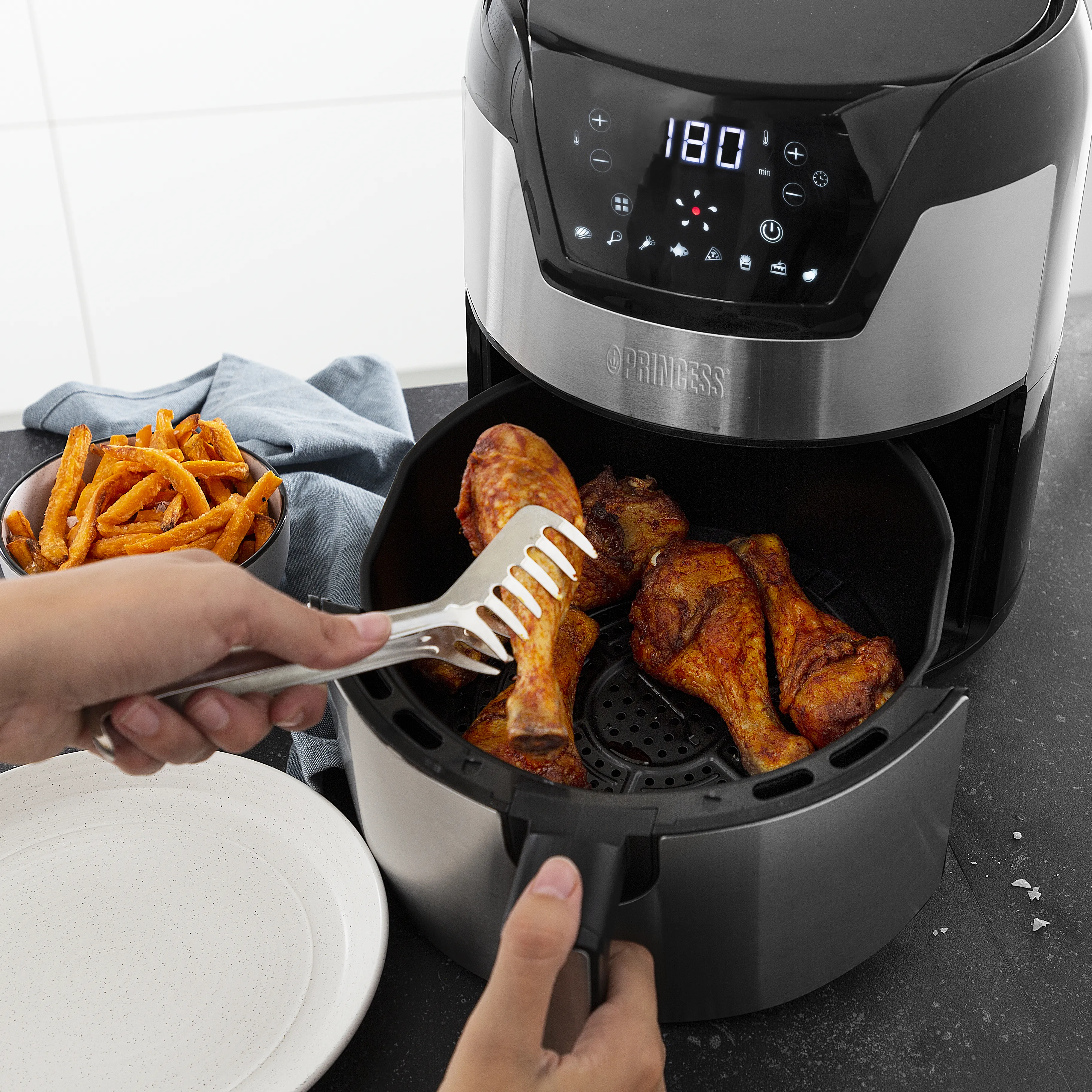 Princess Digital Aerofryer XXL - airfryer, stainless steel, 4.5l