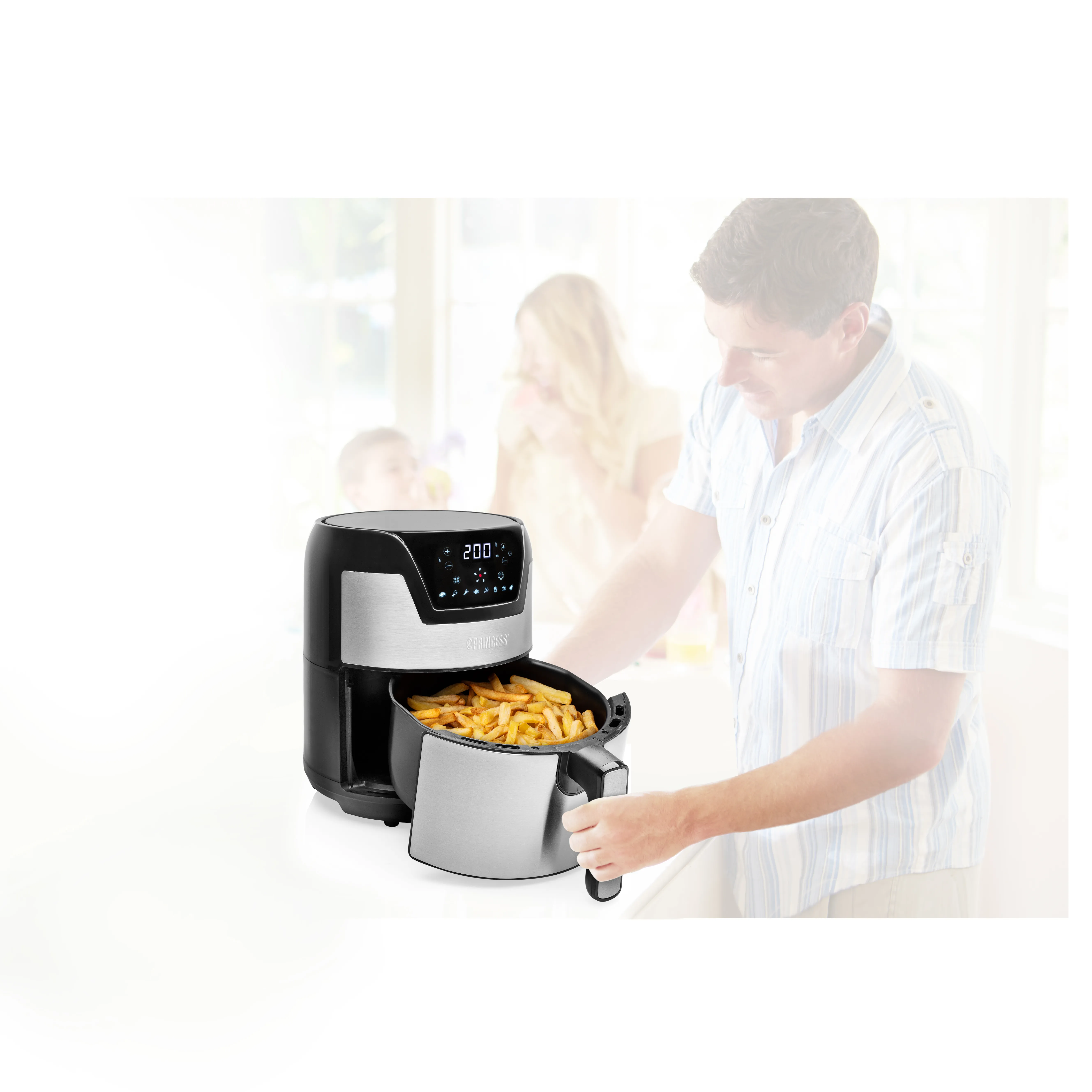 Princess Digital Aerofryer XXL - airfryer, stainless steel, 4.5l
