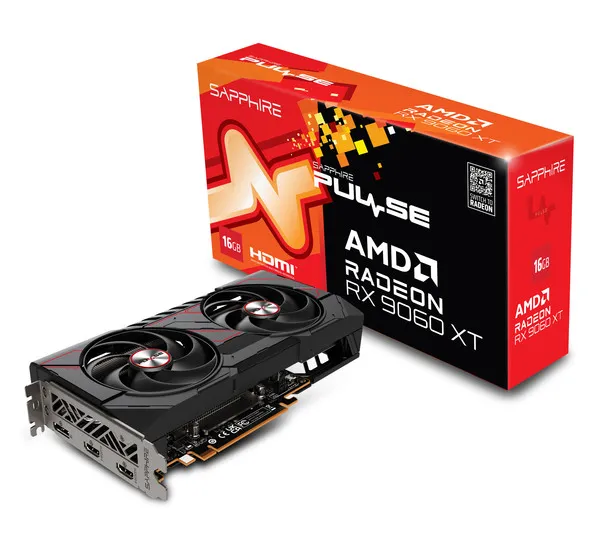 Sapphire Radeon RX 9060 XT Pulse Gaming OC 16 GB - grafikkort
