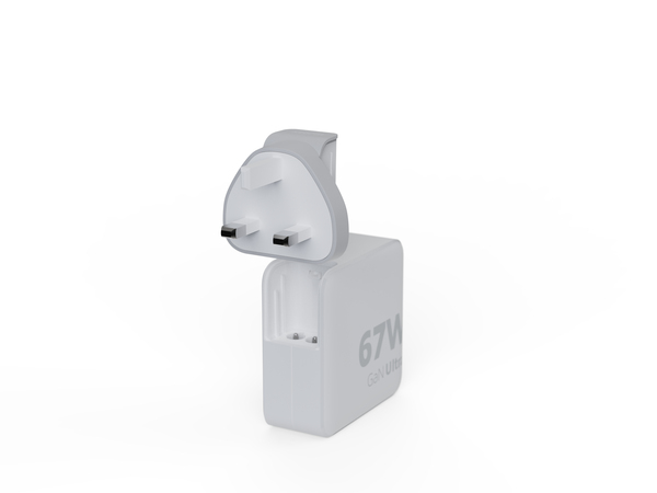 Xtorm 67W GaN-Ultra Travel Charger/USB-C PD - kabel, 2m, Vit