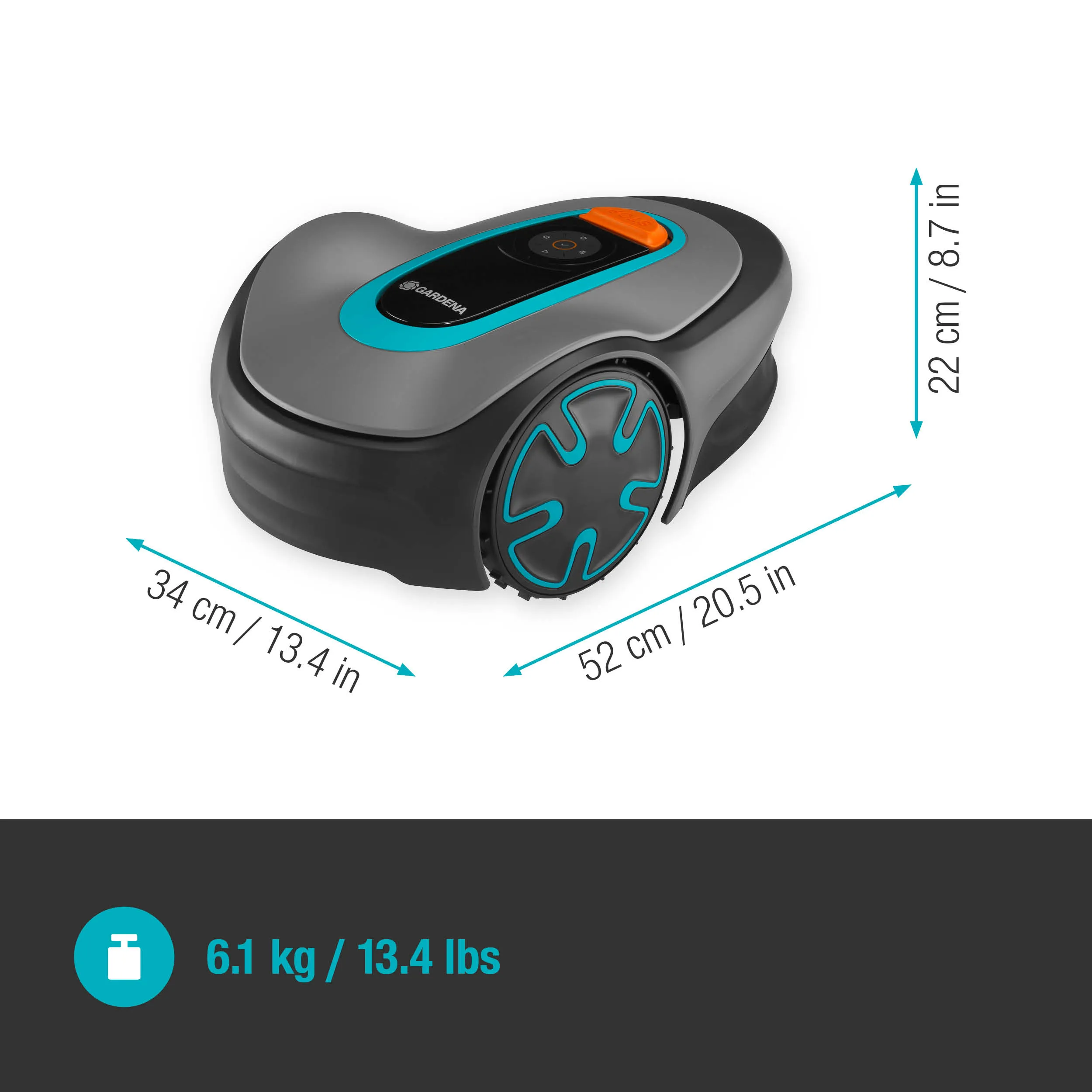 GARDENA SILENO minimo, 250 m&sup2; -robottiruohonleikkuri