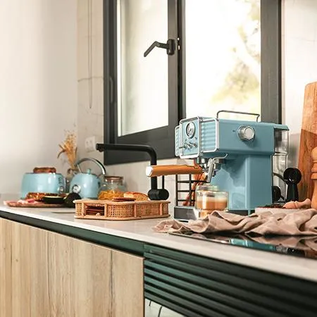 CECOTEC Power Espresso 20 Tradizionale manuell espressomaskin, ljusbl&aring;