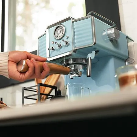 CECOTEC Power Espresso 20 Tradizionale manuell espressomaskin, ljusbl&aring;