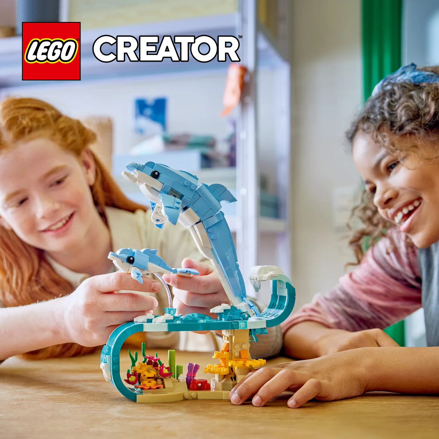 LEGO Creator Marina djur: S&ouml;ta delfiner 31385