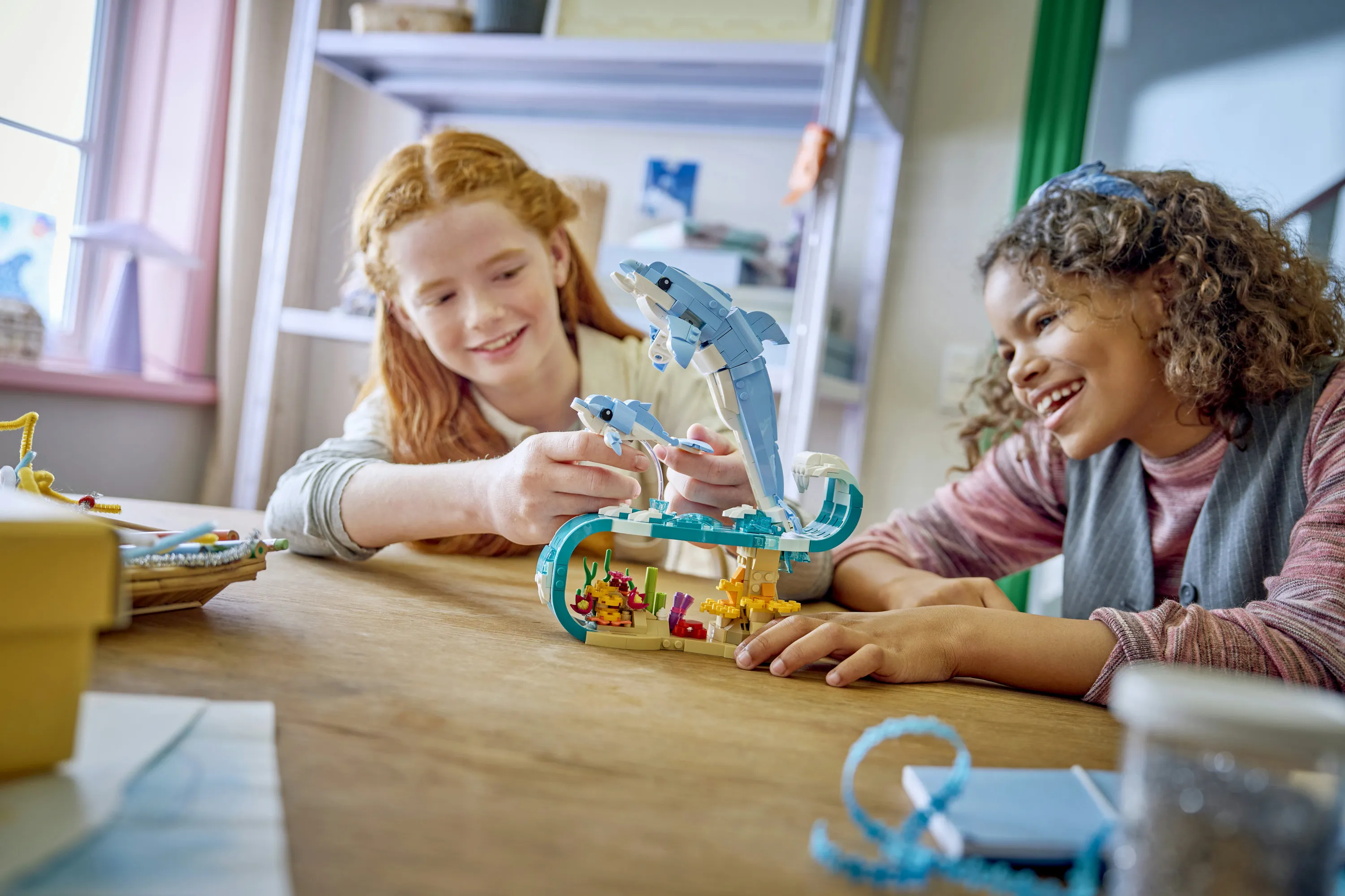 LEGO Creator Marina djur: S&ouml;ta delfiner 31385