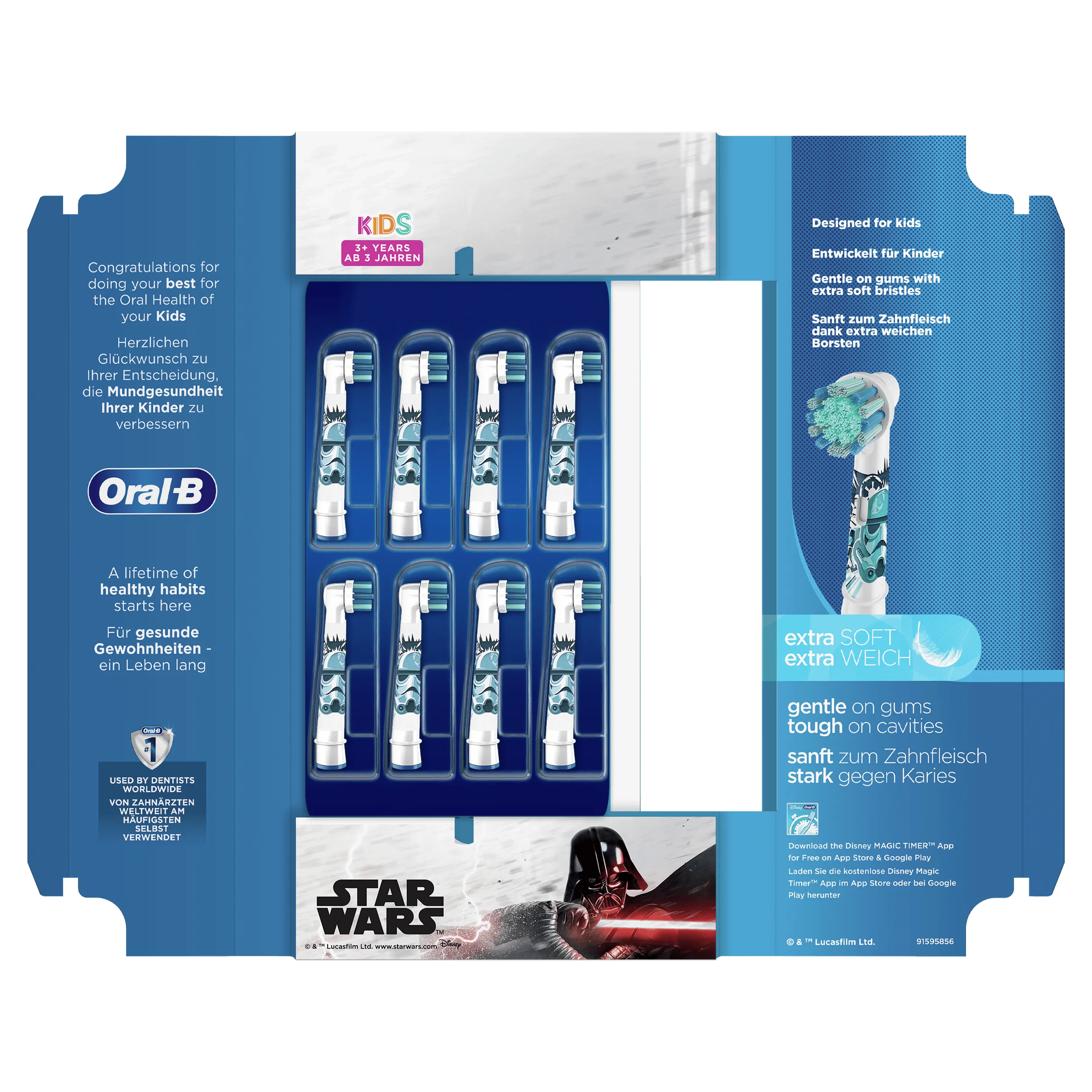 Braun Oral-B Kids Star Wars -harjaspää, 8-kpl