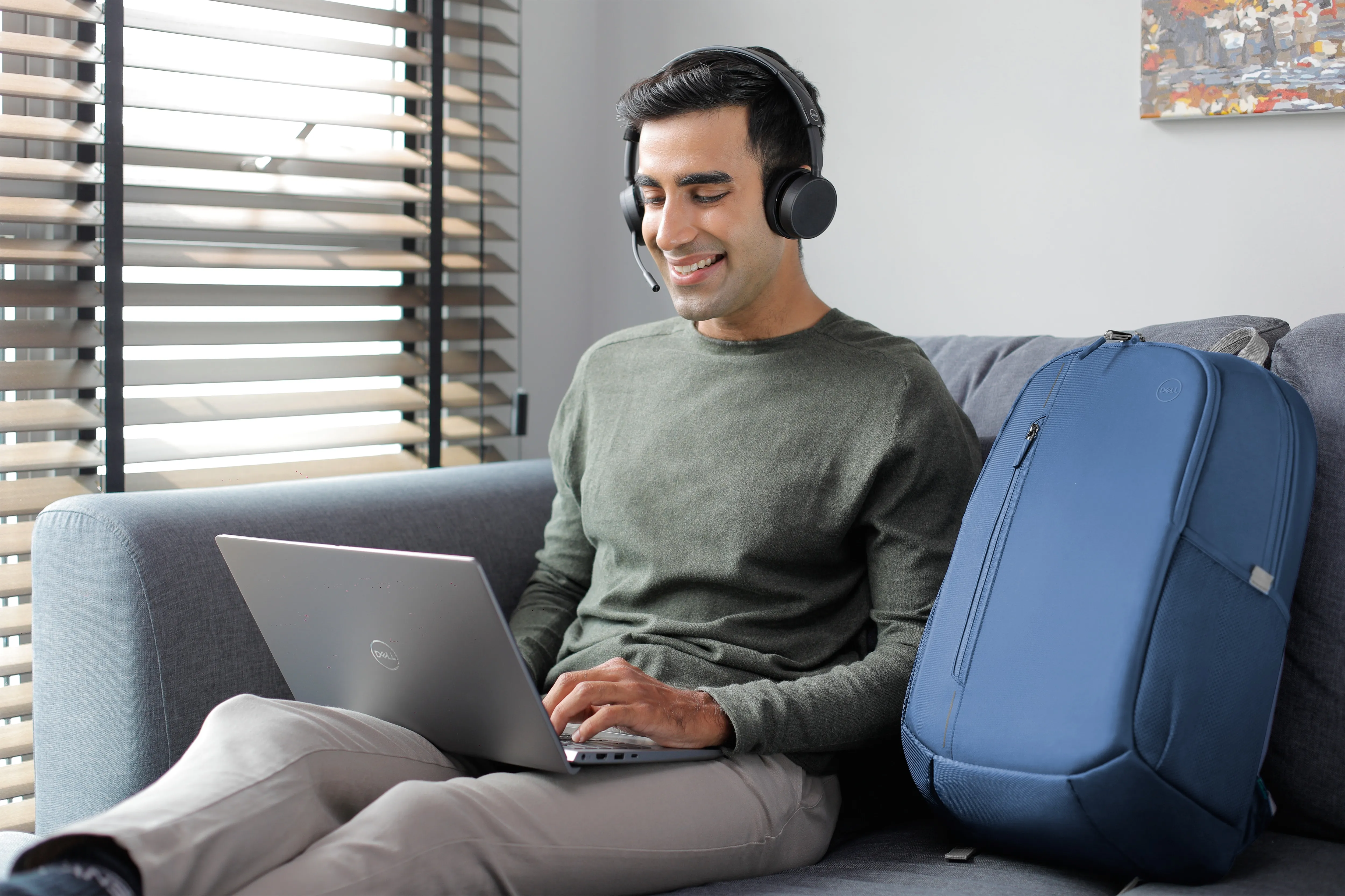 Dell EcoLoop Urban -tietokonereppu, sininen, 15"