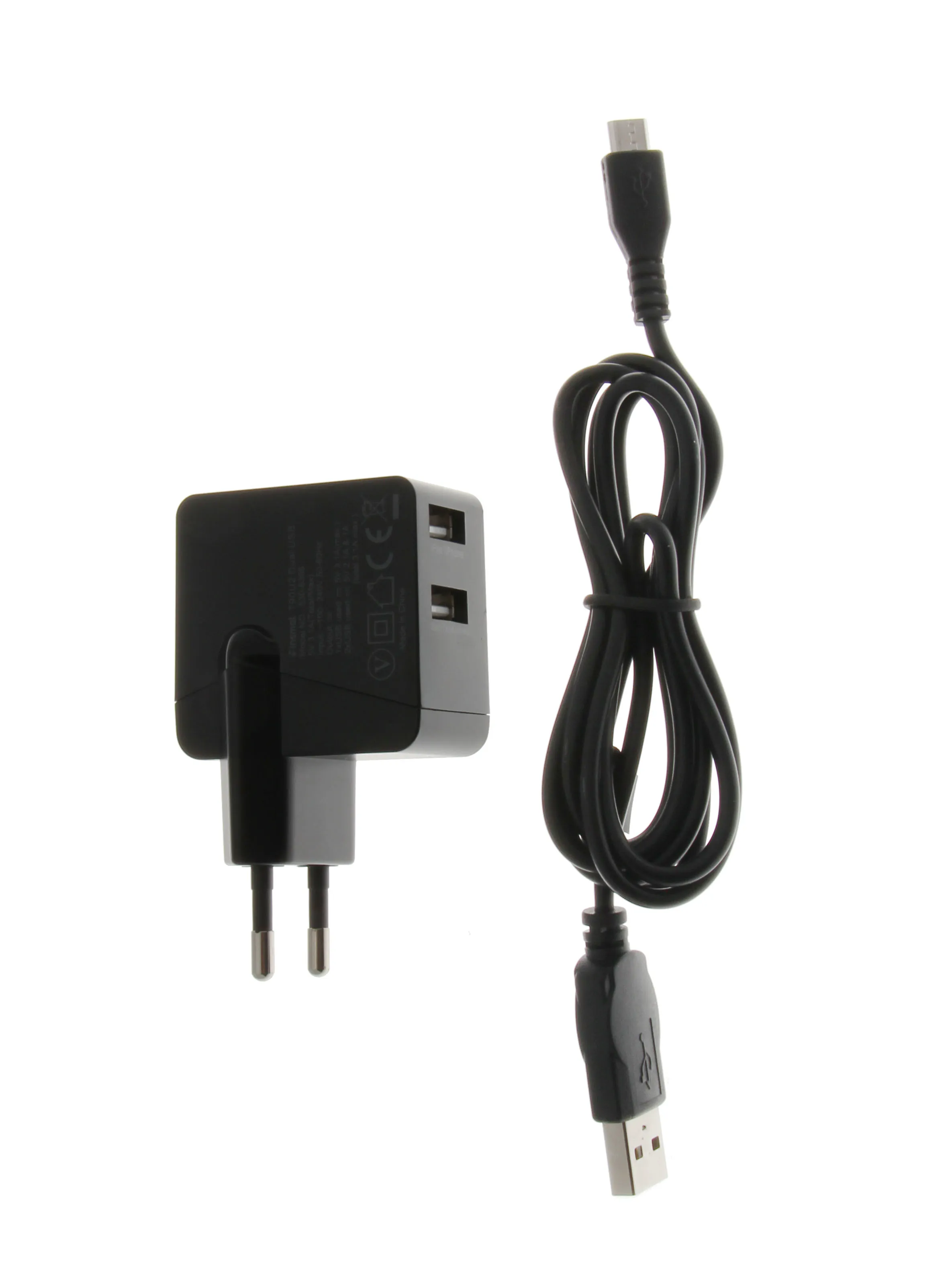 Insmat - Verkkosovitin - 3.1 A - 2 l&auml;ht&ouml;liittimet (USB (vain virta))