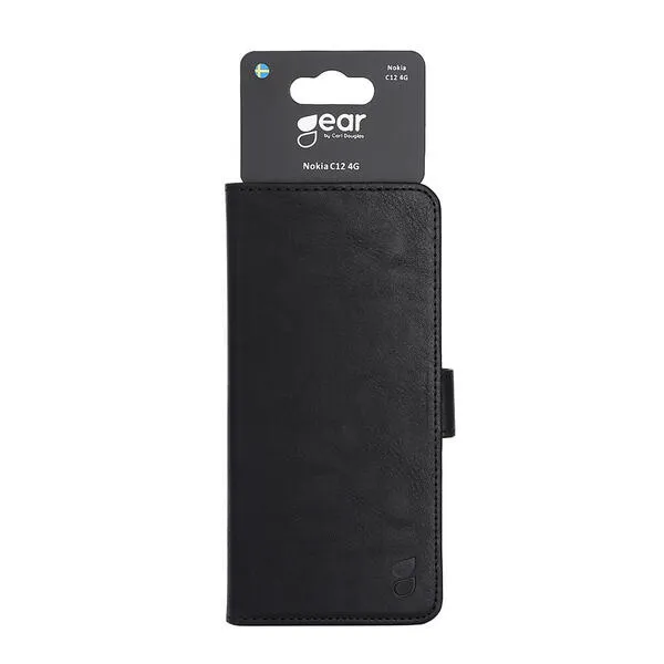 GEAR Wallet, Nokia C12 - Wallet Case, Black