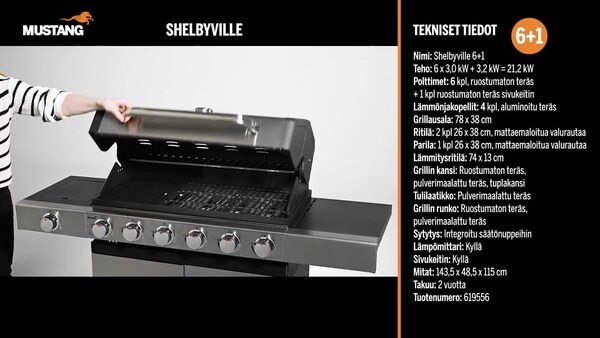 Mustang Shelbyville 4+1 Gas Grill