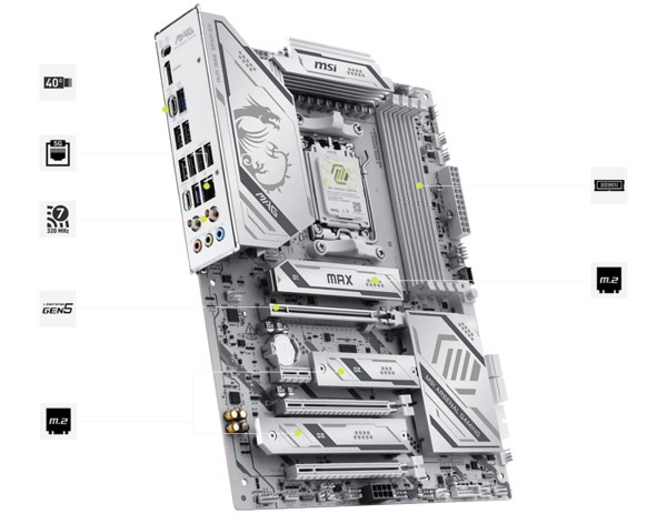 MSI MAG X870E Gaming Plus Max WiFi 7 AM5 ATX Motherboard