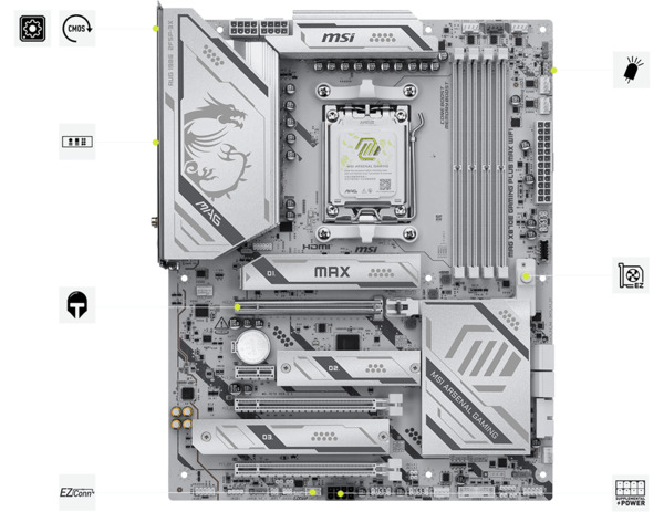 MSI MAG X870E Gaming Plus Max WiFi 7 AM5 ATX Motherboard
