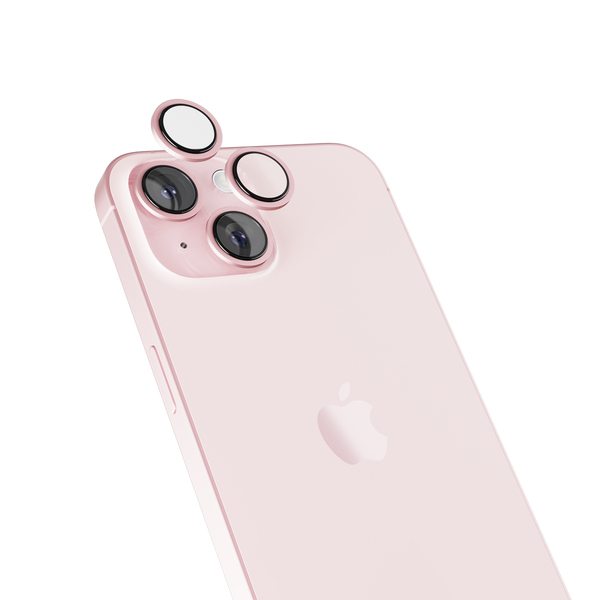 Epico Aluminium Lens, iPhone 15 / 15 Plus - Camera Lens Protector, Pink