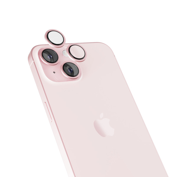 Epico Aluminium Lens, iPhone 15 / 15 Plus - Camera Lens Protector, Pink