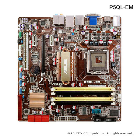 ASUS P5QL-EM Socket775 FSB1600 mATX