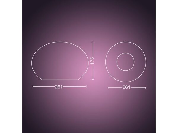 Philips HUE FLOURISH TABLE EU/UK WHITE 9.5W 230V