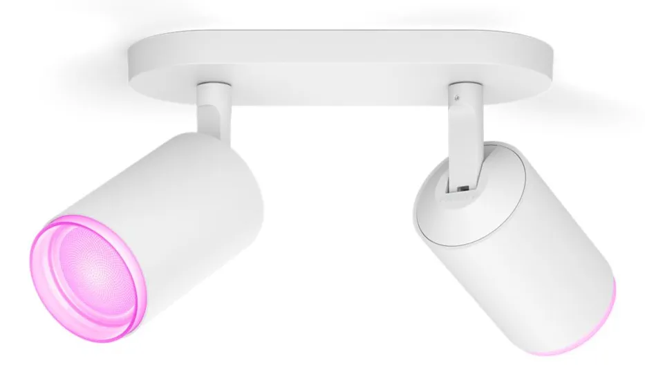 PHILIPS HUE FUGATO PLATE/SPIRAL WHITE 2X5.7W, 240V