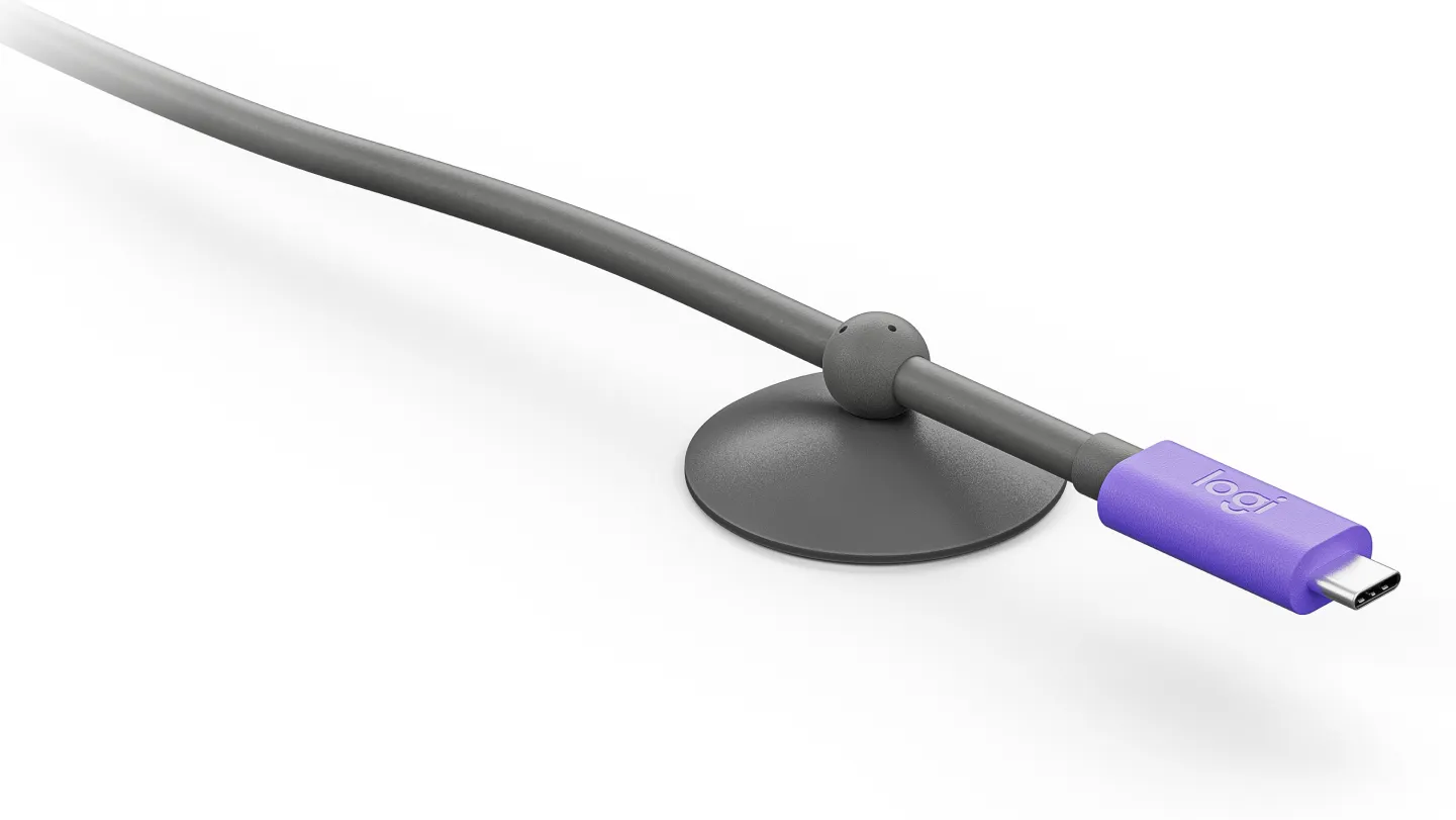 Logitech Active USB-C cable, 5 m, Graphite, Violet