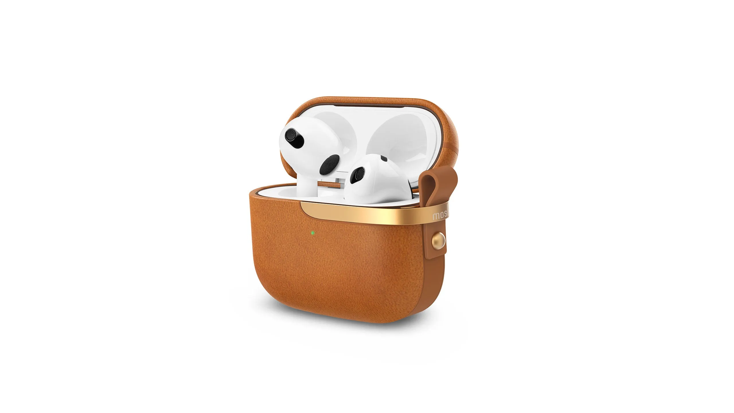 Moshi Pebbo Luxe f&ouml;r AirPods 3 - Brun