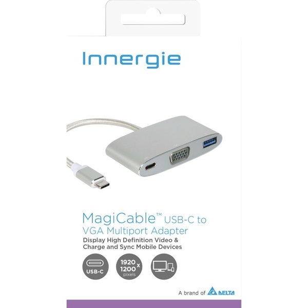 Innergie MagiCable USB-C to VGA Multiport Adapter Silver