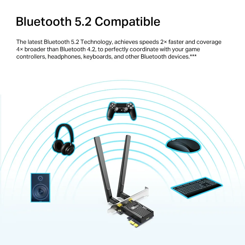 TP-Link Archer TX20E AX1800 Dual Band Wi-Fi 6 Bluetooth 5.2 -PCI Express Adapter