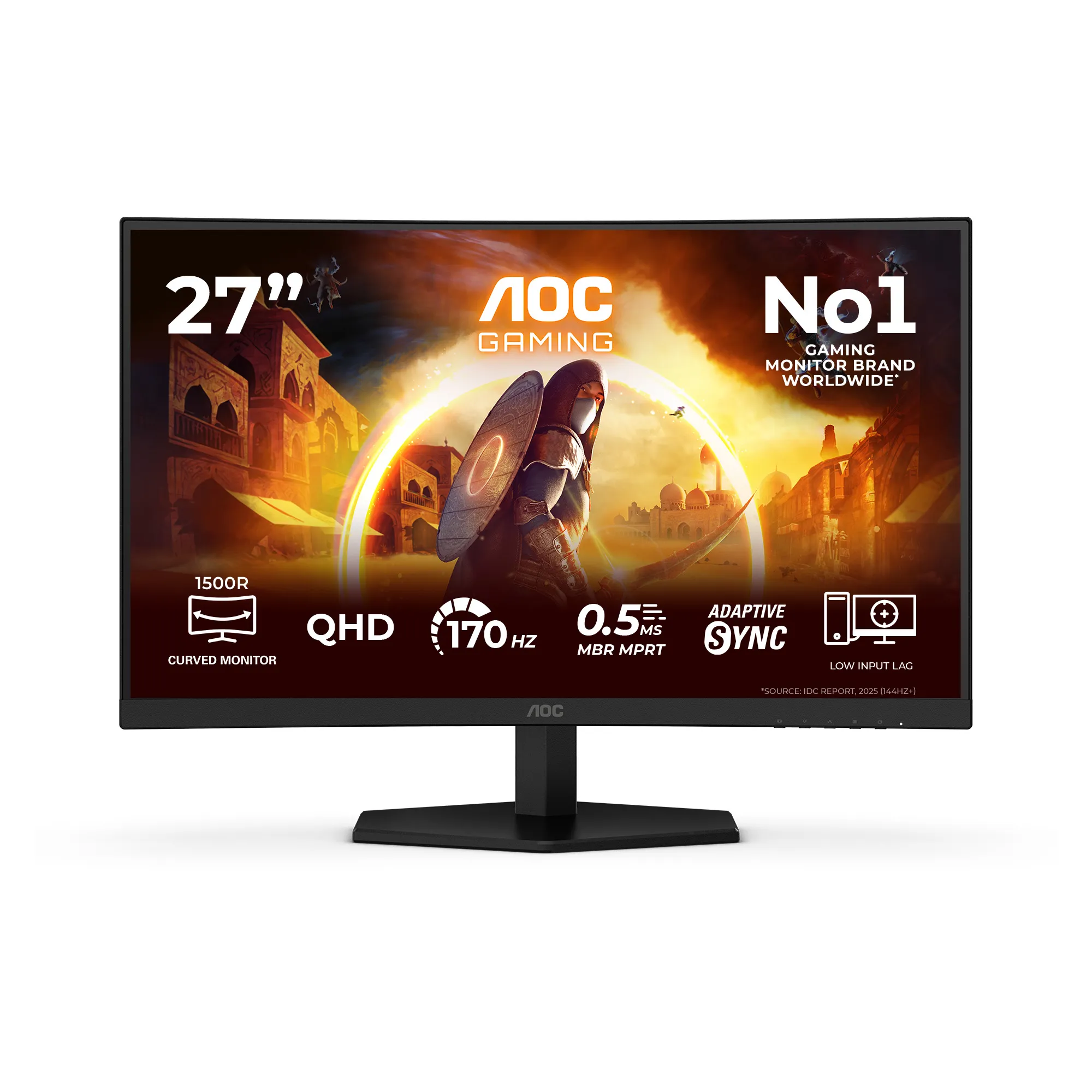 AOC CQ27G42FE 27" QHD, VA curved gamingsk&auml;rm