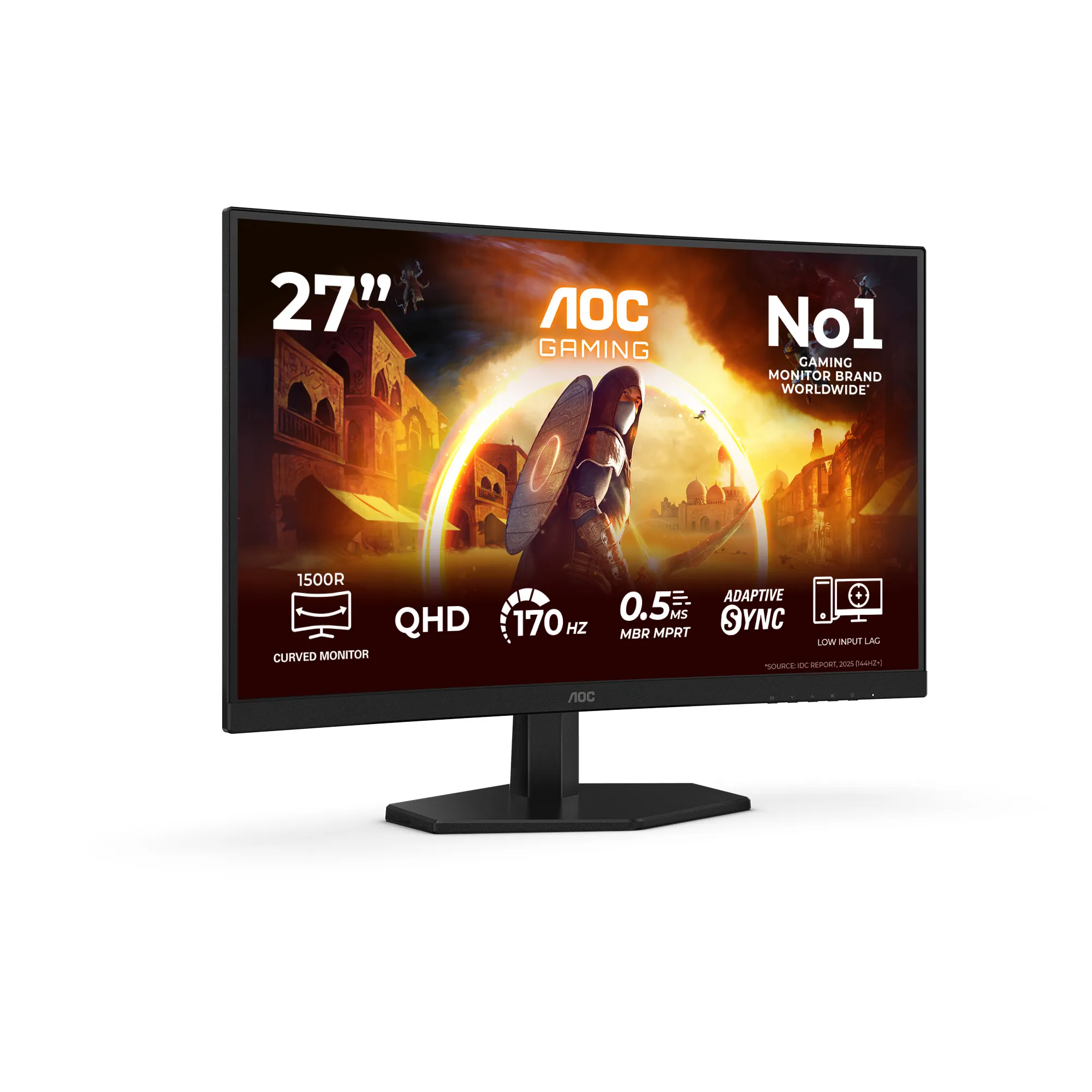 AOC CQ27G42FE 27" QHD, VA curved gamingsk&auml;rm