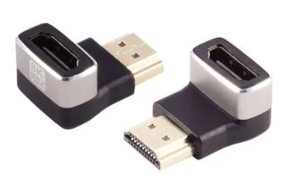 MicroConnect HDMI 8K 90&deg; kulmaliitin F-M, 8K 60Hz / 4K 120Hz