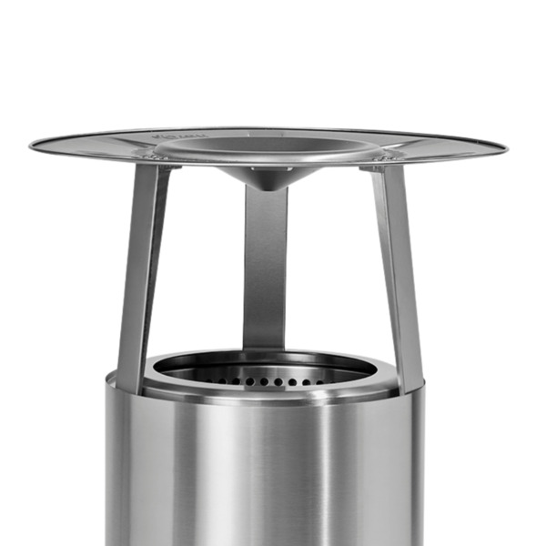 herQs Cozy Heater ruostumaton ter&auml;s nuotiopaikan l&auml;mm&ouml;nlevitin