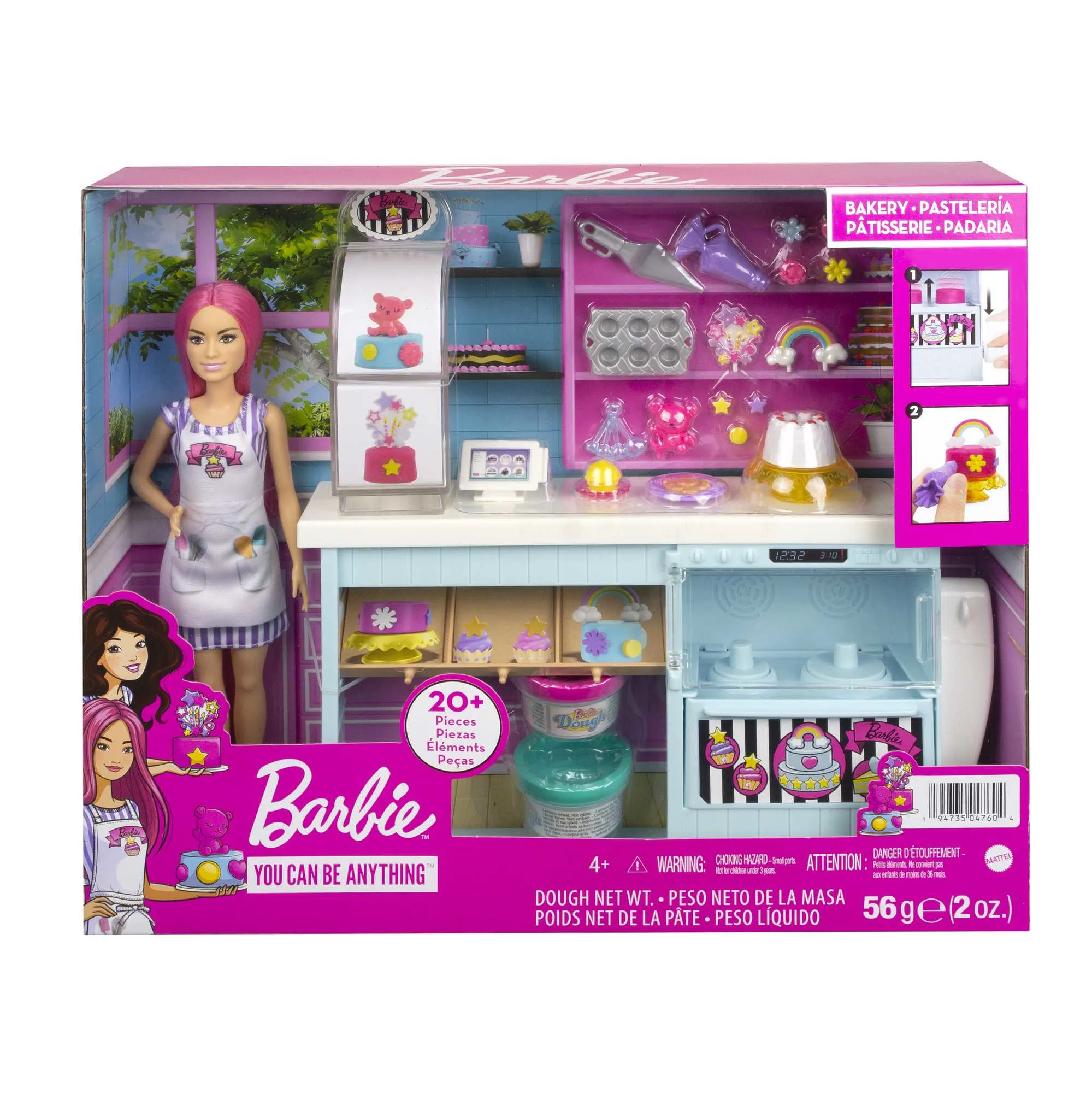 Barbie bakery playset with doll - HGB73