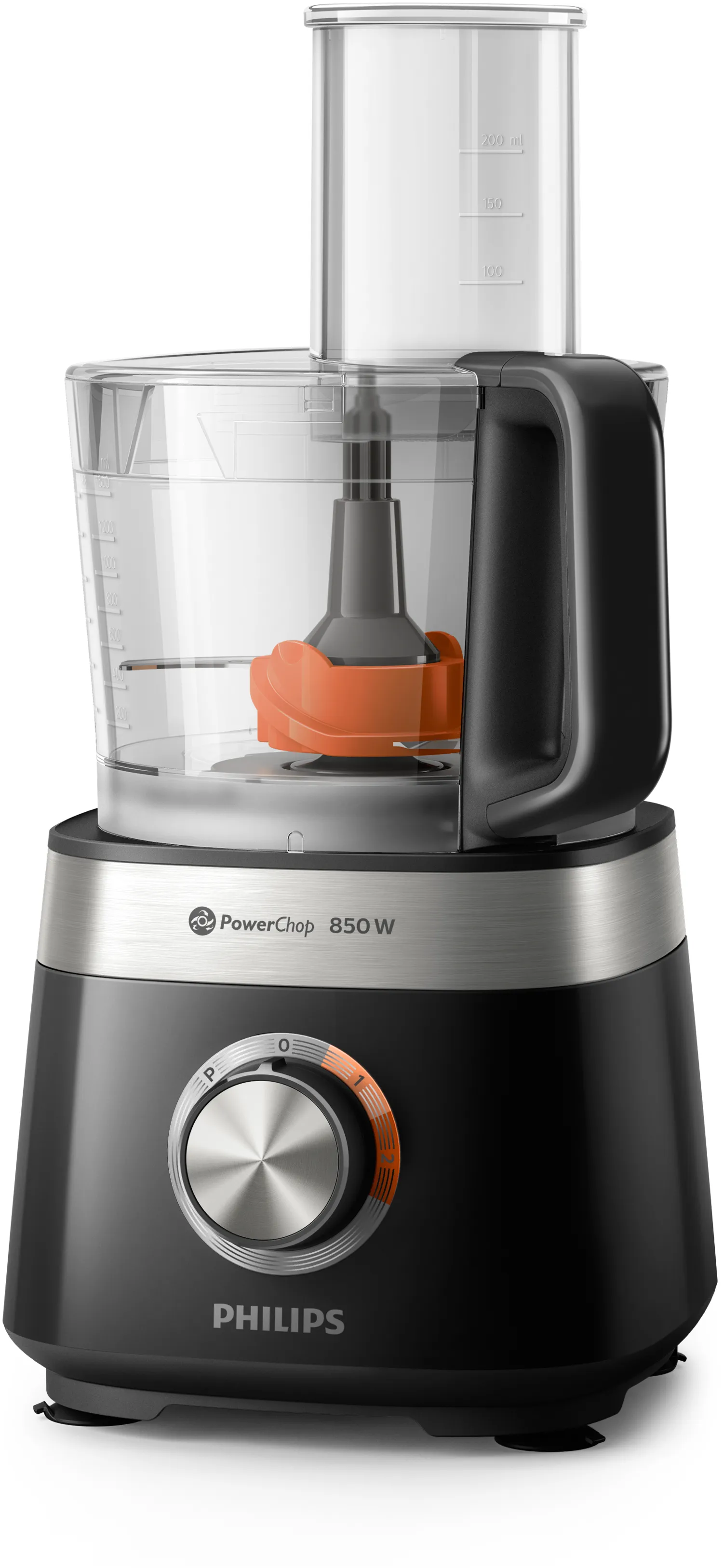 Philips Viva Collection HR7530/10 Food Processor, 850 W, 2.1 L, Black